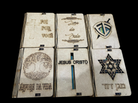 Caixa de Promessa de MDF com Butija de leo Ungido 