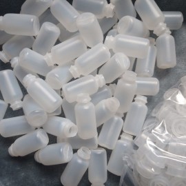 Flaconete de Plstico 5 ml com Tampa de Presso  Pacote com 100 Unidades |